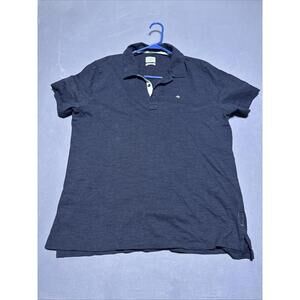 Rag & Bone Polo Shirt Mens XXL Standard Issue Black Classic Modern Preppy